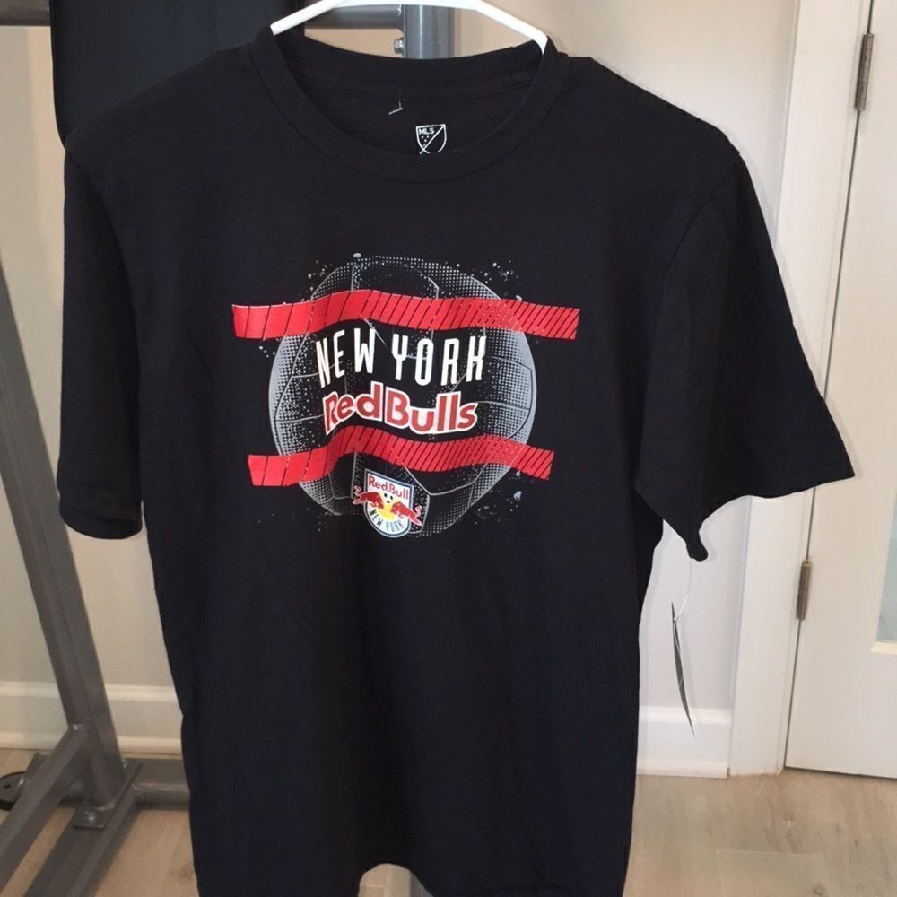 Black New York Red Bulls MLS Soccer Youth shirt XL